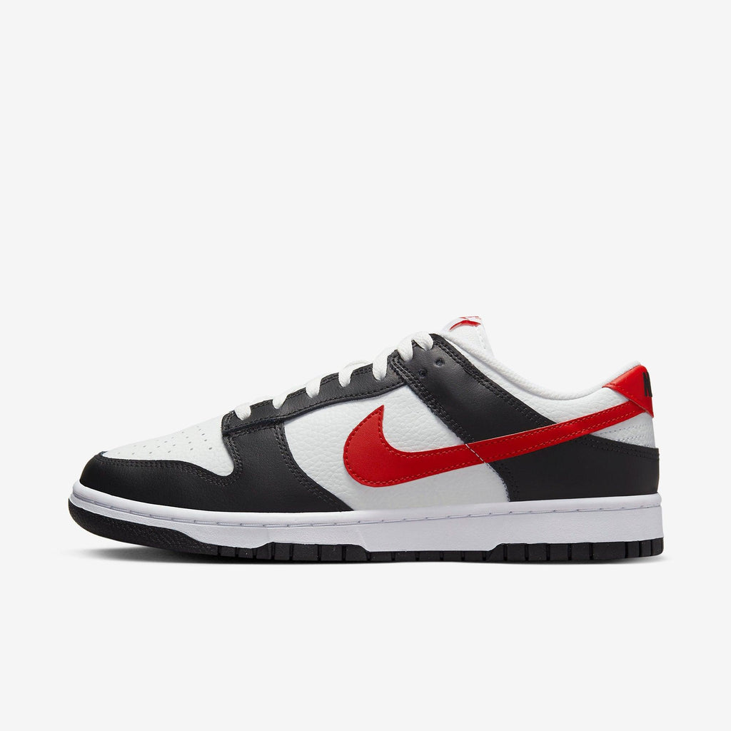 NIKE Dunk Low Black White Red - Foot Arena