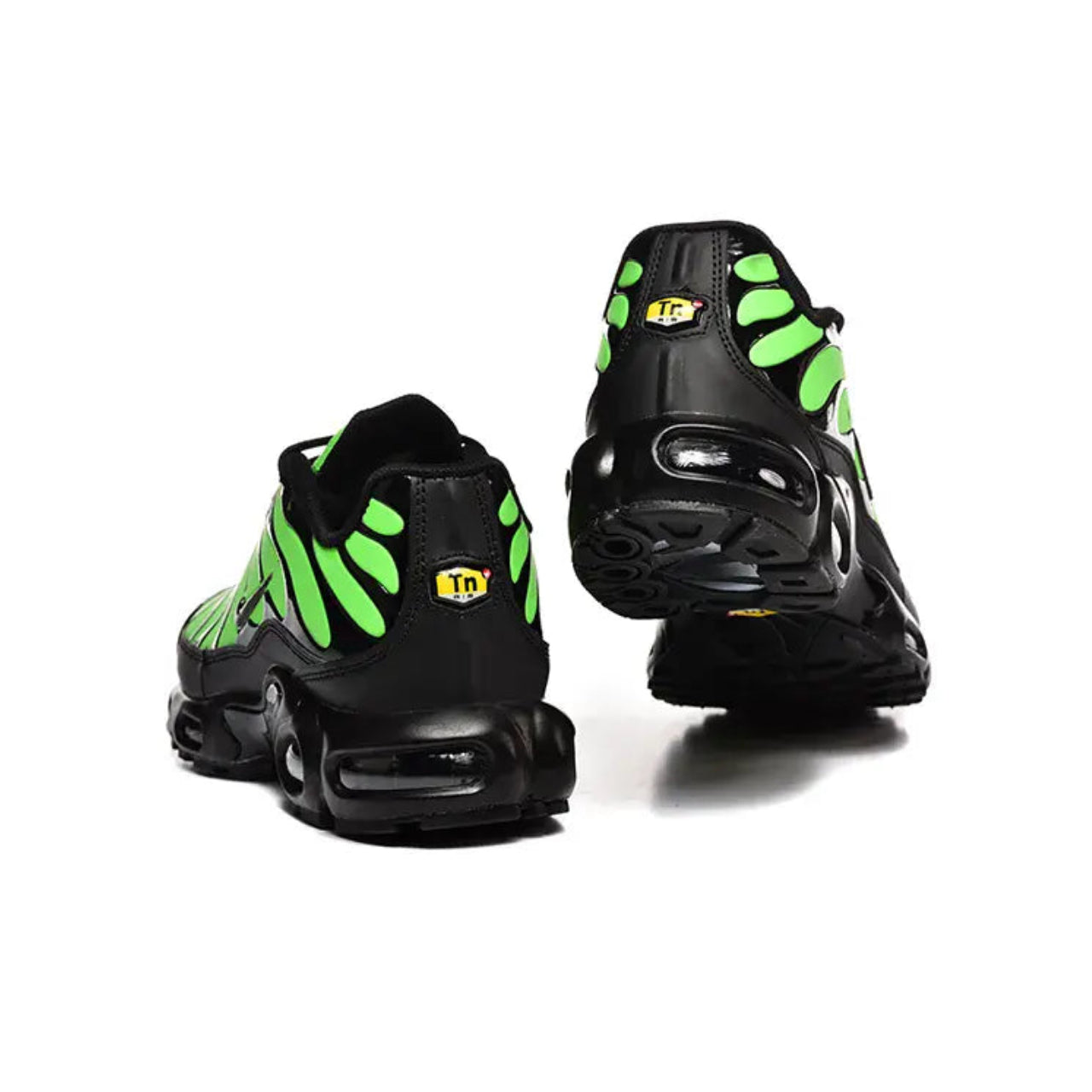 Nike Tn Air Max Plus Noir Vert / Green Change Couleur Avec Feu